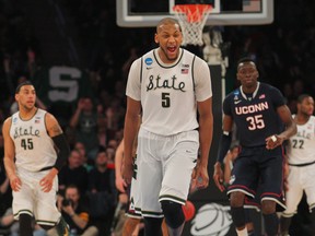 The Raptors had a look at Michigan State Spartans forward Adreian Payne on Tuesday in Toronto. (Brad Penner/USA TODAY Sports)