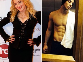 Madonna and new beau Timor Steffens. (QMI/Instagram photos)