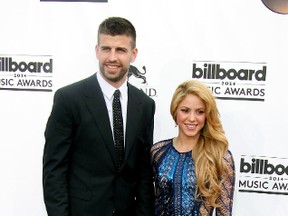 Shakira and Gerard Pique at the 2014 Billboard Awards held at the MGM Grand Resort Hotel and Casino in May 2014. (DJDM/WENN.com)