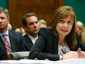 General Motors CEO Mary Barra testifies before a House Energy and Commerce Oversight and Investigations Subcommittee hearing on the GM ignition switch recall on Capitol Hill in Washington.

REUTERS/Jonathan Ernst