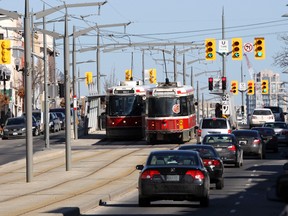 The St. Clair streetcars. (Toronto Sun files)
