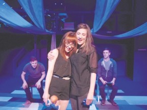 Cassandra Hodgins and Christine McKeon star in the Original Theatre Alumni Company?s production of Edges: A Song Cycle, opening in preview Thursday at Spriet Family Theatre in the Covent Garden Market. (Bryan Nelson/Special to QMI Agency)