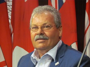 OPSEU President Warren "Smokey" Thomas says any labour leaders who supported the Ontario Liberal budget didn't read it. Thomas held a media conference at Queen's Park on Thursday to raise the alarm about levels of privatization in the budget. (ANTONELLA ARTUSO/Toronto Sun)