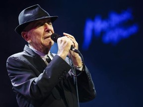 Canadian singer-songwriter Leonard Cohen performs during the first night of the 47th Montreux Jazz Festival in this July 4, 2013 file photo. REUTERS/Valentin Flauraud
