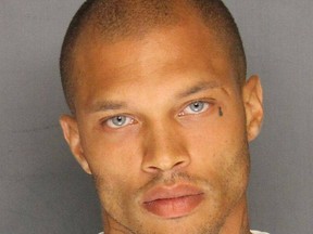This mugshot of Jeremy Meeks, 30, of Stockton, Calif., has garnered a lot of attention on Facebook after being posted to the local police department's page. Many female fans are commenting he is a good-looking man. (Photo: Stockton Police Department/Mugshot/QMI Agency)