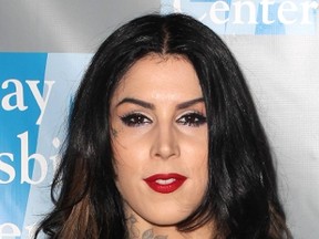 Kat Von D at the L.A. Gay & Lesbian Center's 'An Evening With Women' at The Beverly Hilton in Los Angeles, California. (FayesVision/WENN.com)
