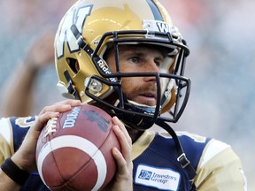 Max Hall has been released by the Blue Bombers. (Brian Donogh/Winnipeg Sun file photo)