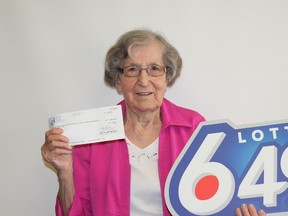Maria Digel won Lotto 6/49's June 4 jackpot, collecting nearly $7 million. (SUPPLIED PHOTO)