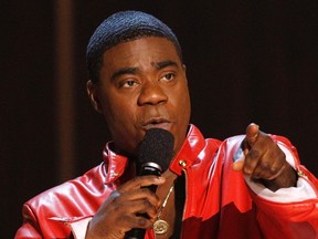 Actor Tracy Morgan speaks during the taping of the Spike TV special tribute "Eddie Murphy: One Night Only" at the Saban theatre in Beverly Hills, California in this November 3, 2012 file photo. (REUTERS/Mario Anzuon/Files)