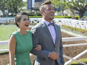 Andi treats Chris to a glamorous day of horse racing at Santa Anita Park, as the couple gets decked out in outfits reminiscent of the 1940's. (ABC/Todd Wawrychuk)
