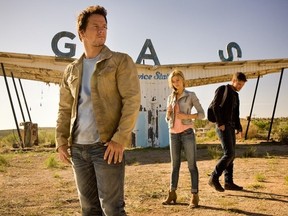 Mark Wahlberg, Nicola Petlz and Jack Reynor star in Michael Bay's 'Transformers: Age of Extinction.' HANDOUT
