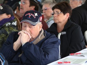 JOHN LAPPA/THE SUDBURY STAR
An audience looks on during speeches at the Workers' Memorial Day ceremony at the Mine Mill grounds on Friday.