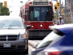 Traffic congestion Bathurst and St. Clair in the Toronto area  on Tuesday June 17, 2014. (Craig Robertson/Toronto Sun)