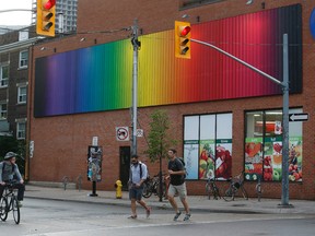 Mural at Church and Maitland Sts. in Toronto  on June 17, 2014. (Craig Robertson/Toronto Sun)