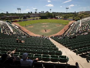 The Edmonton Prospects play the Swift Current Indians at Telus Field in Edmonton, Alta., on Sunday, June 22, 2014. Ian Kucerak/Edmonton Sun/QMI Agency