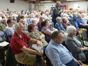 Tillsonburg Council's THI information meeting at the Tillsonburg Community Centre, May 14, 2014. CHRIS ABBOTT/TILLSONBURG NEWS