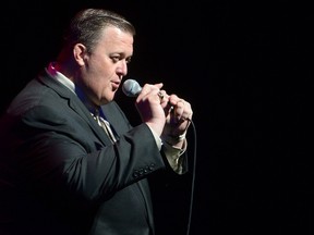 Comedian Billy Gardell (Mike & Molly) performs during, Bud Light Presents Wild West Comedy Festival on May 14, 2014 in Nashville.   Rick Diamond/Getty Images for Bud Light/AFP