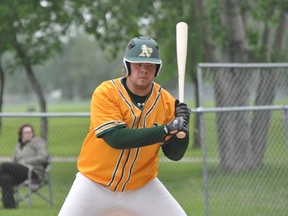 Action from the Portage Padres' 12-6 win over the Austin A's June 23. (Kevin Hirschfield/The Graphic)
