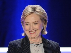 CENTURY CITY, CA - JUNE 19: Former Secretary of State Hillary Rodham Clinton is honored at Public Counsel's William O. Douglas Dinner at the Hyatt Regency Century Plaza on June 19, 2014 in Century City, California.   Angela Weiss/Getty Images/AFP== FOR NEWSPAPERS, INTERNET, TELCOS & TELEVISION USE ONLY ==