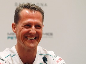Apparent medical records of former race car driver Michael Schumacher were put up for sale online. (Gustau Nacarino/Reuters/Files)