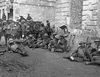 No. 2 company moving up to the line. At rest on advance east of Arras, September 1918. (SUPPLIED)