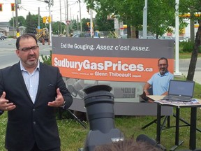 Supplied photo
In this file photo, former Sudbury New Democrat MP Glenn Thibeault urged motorists to pressure the Competition Bureau to investigate why gas prices are higher in Sudbury than in most other places in Canada. He is now Ontario's Liberal Energy minister.