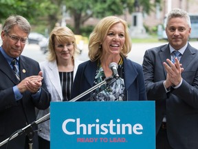 MPP Christine Elliott announces she is running for the PC Party leadership on Wednesday, June 25. (CRAIG ROBERTSON/Toronto Sun)