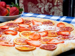 Orange and Strawberry Dessert Pizza. (Craig Glover/QMI AGENCY)