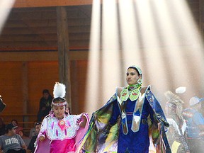 Dancers and drummers from around Alberta made their way to Crowlodge Park in Brocket to compete in the annual Piikani Youth Council Powwow and celebrate native culture on National Aboriginal Day. John Stoesser photos/QMI Agency