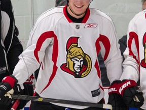Ottawa Senators first round draft pick in the 2013 draft Curtis Lazar during the Sens Development Camp at the Bell Sensplex. July 3,2013. Errol McGihon/Ottawa Sun/QMI Agency