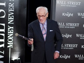 Eli Wallach arrives for the premiere of the film "Wall Street: Money Never Sleeps in New York" in this September 20, 2010 file picture. Wallach, an early practitioner of Method acting who made a lasting impression as the scuzzy bandit Tuco in "The Good, the Bad and the Ugly," died on June 24, 2014, at the age of 98.
REUTERS/Lucas Jackson/Files
