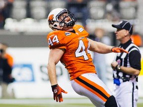 B.C. Lions linebacker Adam Bighill is one of the best defenders in the CFl, and at 25 years of age he's only going to get better. (BOB FRID/STR/QMI Agency)