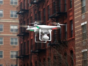 A camera drone.
REUTERS file photo/Mike Segar