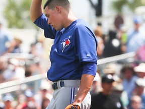 Our guest evaluator thinks highly of pitcher Aaron Sanchez. “Looks like he’s getting more consistent,” the scout said. (VERONICA HENRI/Toronto Sun files)