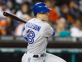 Blue Jays infielder Steve Tolleson. (RICK OSENTOSKI/USA TODAY Sports)