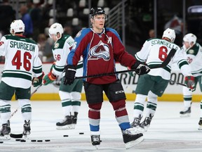 Veteran centre Paul Stastny, warming up prior to a game against the Minnesota Wild, will have plenty of potential destinations to choose from should he remain unsigned by the Colorado Avalanche on July 1. (AFP)