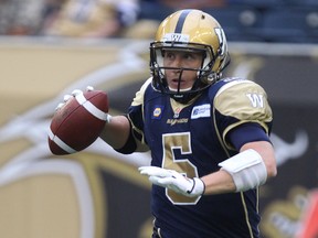 Bombers quarterback Drew Willy wasn't able to deliver another stirring comeback for the ages on Thursday night. (KEVIN KING/Winnipeg Sun file photo)