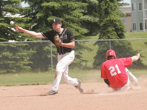 While the Sox (black jersey) have plenty of talent on their roster they are having some trouble putting wins together. That, their coach says, could be the result of no one stepping up to take an on-field leadership role. - Gord Montgomery, Reporter/Examiner