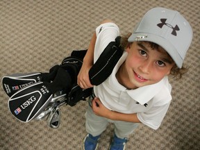 Maxim McKenzie, 6, is not only a sharp dresser on the golf course, he has the game to go with that and he’s now setting his sights on taking down kids from all across the world in the U.S. Kids Golf World Championship, to be held in Pinehurst, N.C. from July 31 to Aug. 1. The tourney for his age group is comprised of 27 holes over three days. - Gord Montgomery, Reporter/Examiner