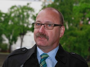 Alberta PC leader candidate Ric McIver speaks to media on Thursday, June 19, 2014.
Jim Wells/Calgary Sun