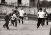 2 PPCLI participates in the traditional 17th of March Broom-a-Loo game, Nicosia, 1973. (SUPPLIED)