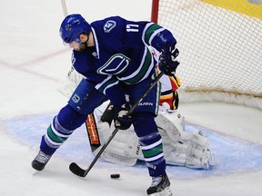The Vancouver Canucks sent Ryan Kesler to Anaheim on Friday. (Anne-Marie Sorvin/USA TODAY Sports)