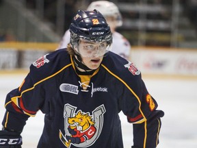 Brendan Lemieux of the Barrie Colts was the first pick of the second round at the 2014 NHL draft. (QMI Agency)