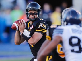 Hamilton Tiger-Cats quarterback Zach Collaros. (Stan Behal/Toronto Sun)