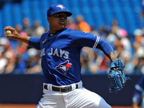 Toronto Blue Jays starting pitcher Marcus Stroman delivers a pitch against the Chicago White Sox at Rogers Centre on June 28, 2014 . (DAN HAMILTON/USA TODAY Sports)