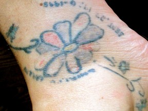 Tammy Lennox opted to have a bad tattoo removed. (SUPPLIED PHOTO)