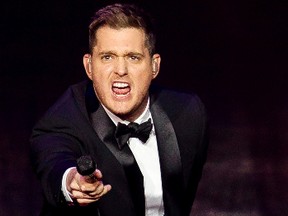 Canadian singer Michael Bublé performs at Rexall Place in Edmonton, Alta., on Sunday, June 22, 2014. Bublé is touring in support of his latest album, To Be Loved. Ian Kucerak/Edmonton Sun/QMI Agency