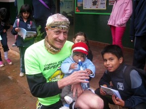 Steinbach's Albert Martens recently completed the two-week ultramarathon Run With Hope across Paraguay. The event was held to raise money for nutrition centres in Paraguay for about 20,000 children. (HANDOUT)
