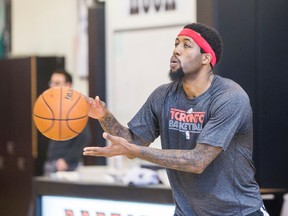 John Salmons during a practice at the Air Canada Centre in Toronto, Ont. on April 17, 2014. (ERNEST DOROSZUK/Toronto Sun)