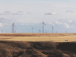 The Blackspring Ridge wind project, which is the largest wind farm in Western Canada, was completed ahead of schedule thanks in large part to a team effort, said a spokesman. Photo courtesy of Elfie Hall